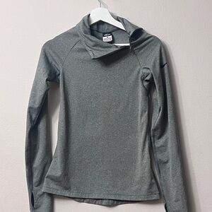 Nike Gray Athletic Turtleneck Sweater